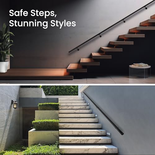 Meranti Aluminum Handrail for Indoor or Outdoor Steps and Stairs