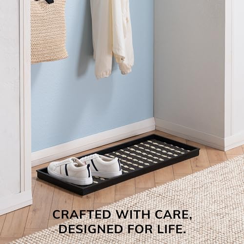Heavy Duty Waterproof Rubber Shoe Storage Mat Organizer
