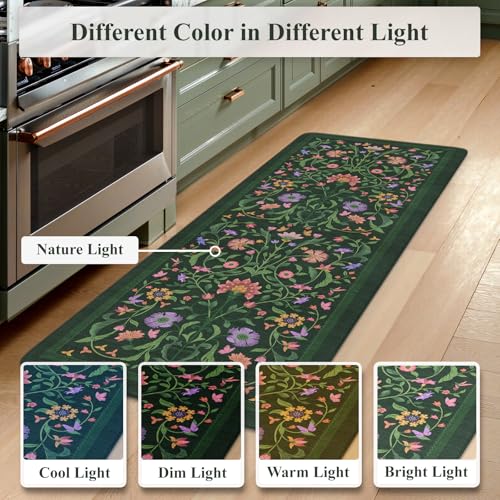 Green Anti Fatigue Kitchen Mats