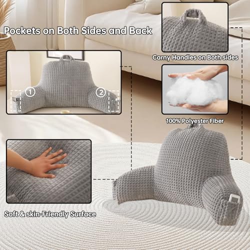 Reading Pillow with Arms for Bed Sitting