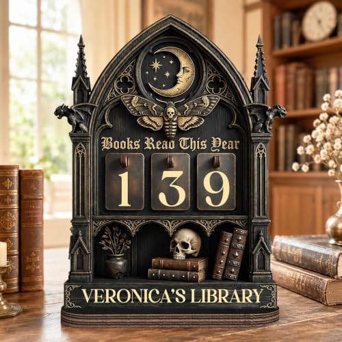 Personalized Books Read This Year Counter Sign