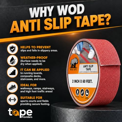 WOD Heavy Duty Anti Slip Tape Orange (60 Feet)