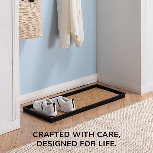 Heavy Duty Waterproof Rubber Shoe Storage Mat Organizer