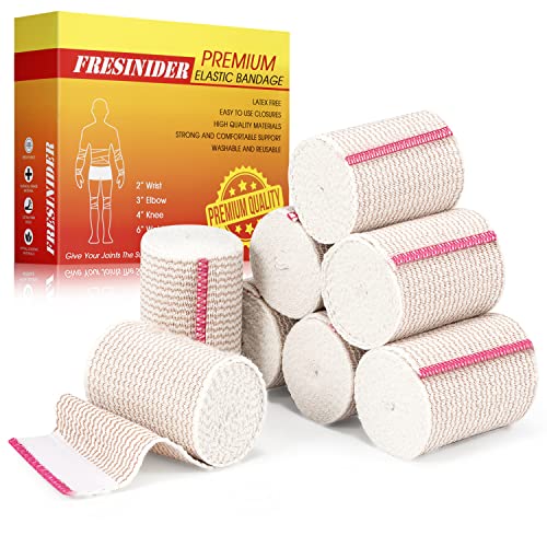 Premium Elastic Bandage Wrap 3 Inch (8 Count)