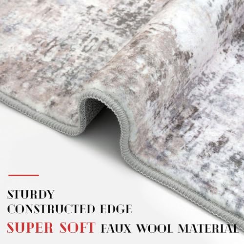 Small Abstract Area Rug 2x3 Entryway Rug Washable Door Mat Indoor Entrance (6 Sq Ft)