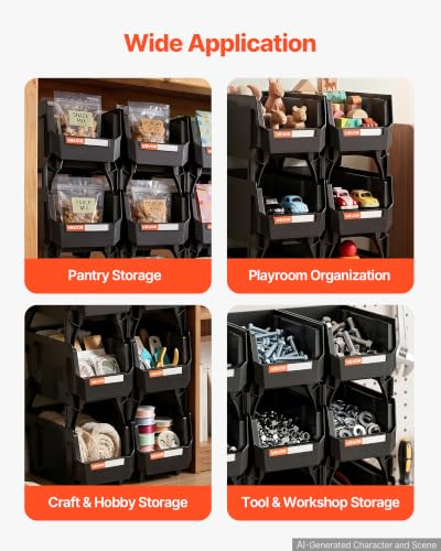 Plastic Stackable Storage Bins
