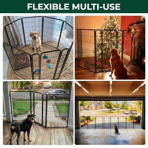 Dog Gate Extra Wide Adjustable for Openings Up to 55"