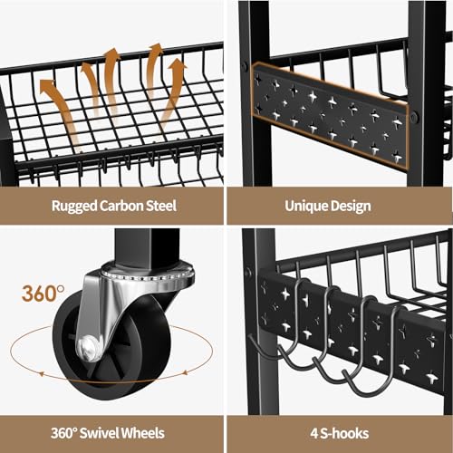 6 Tier Slim Storage Cart