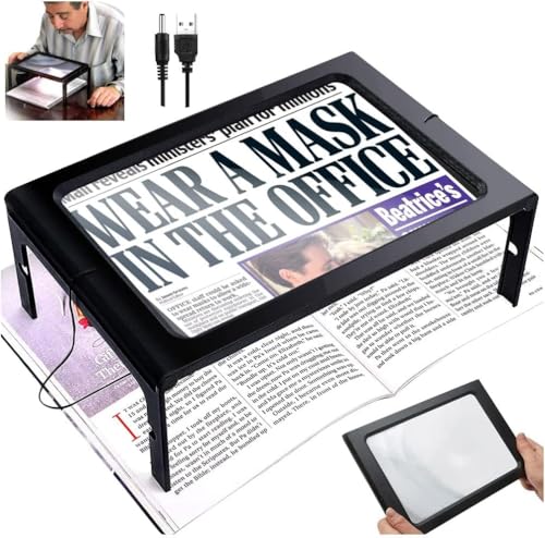 LED Page Magnifier with 12 LED Lights