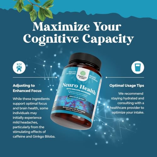 Neuro Health Brain Supplements for Memory and Focus (90 Count)