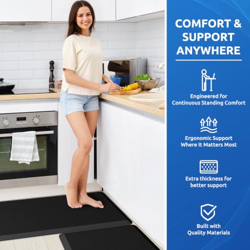 2PCS Kitchen Rugs Anti (2 Count)