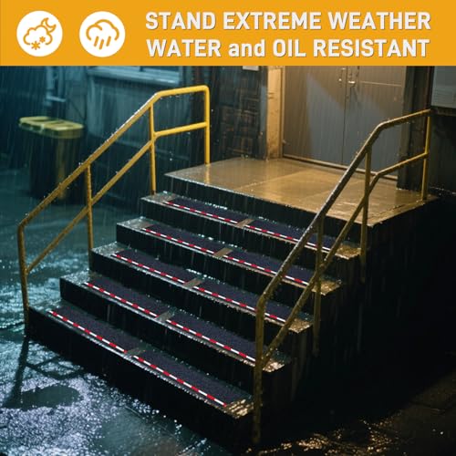 LifeGrip Reflective Anti Slip Stair Treads 6"x28" 10 (10 Count)