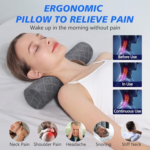 3.1" H Small Cervical Roll Pillow
