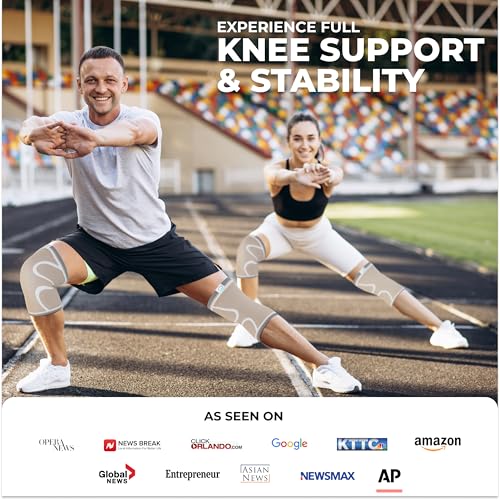 Compression Knee Brace for Women & Men (2 Count)