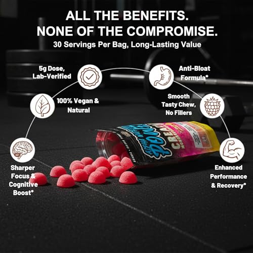 Creatine Monohydrate Gummies 5g (120 Count)