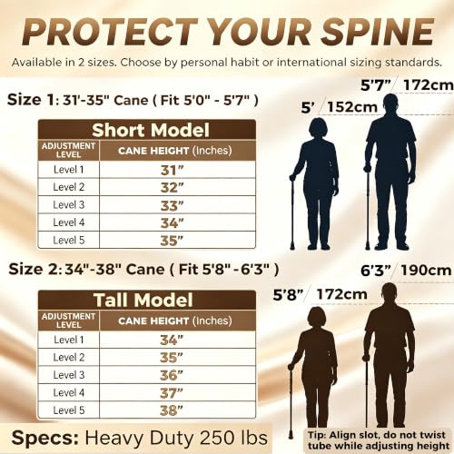 Walking Cane for Men & Women