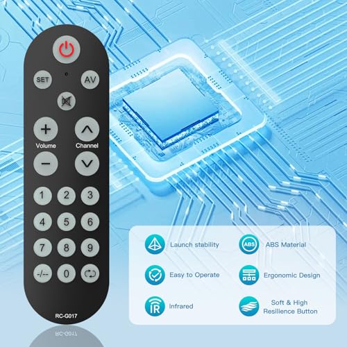 Backlit Big Button Universal Remote Control for Most of TVs Backlit