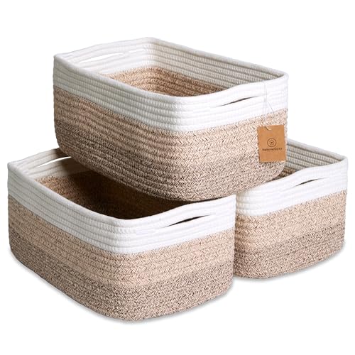 13.5”x8.5”x5.5” Storage Baskets for Shelves 3 Pack (3 Count)