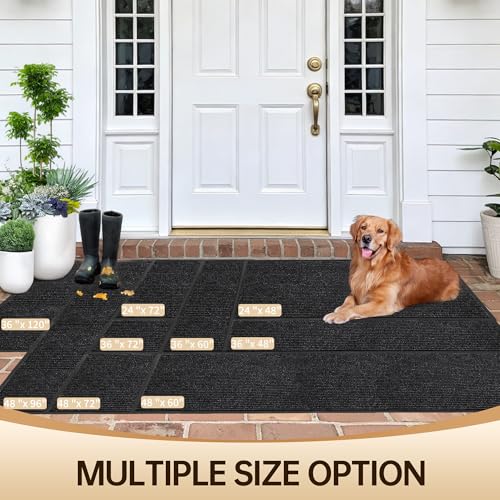 3'x5' Front Door Mat Indoor Outdoor Entrance Heavy Duty Waterproof (15 Sq Ft)