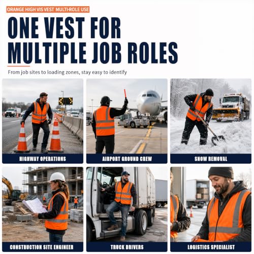 10 14 Year Orange Kids reflective vest