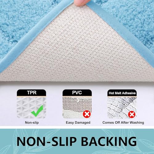 Microfiber Bathroom Rugs 24x16