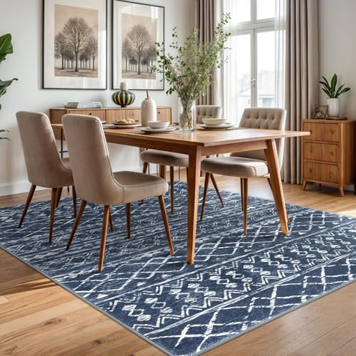 Area Rug 5x7 Navy Blue
