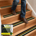 15 Pack Glow in the Dark & Reflective Non Slip Grip Strips