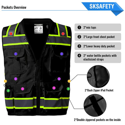 12 Pockets Professional level Safety Vest