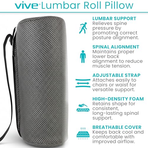 Lumbar Roll Pillow for Lower Back Pain