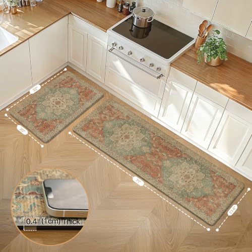 Anti Fatigue Kitchen Mats for Floor 23"X71" (2 Count)