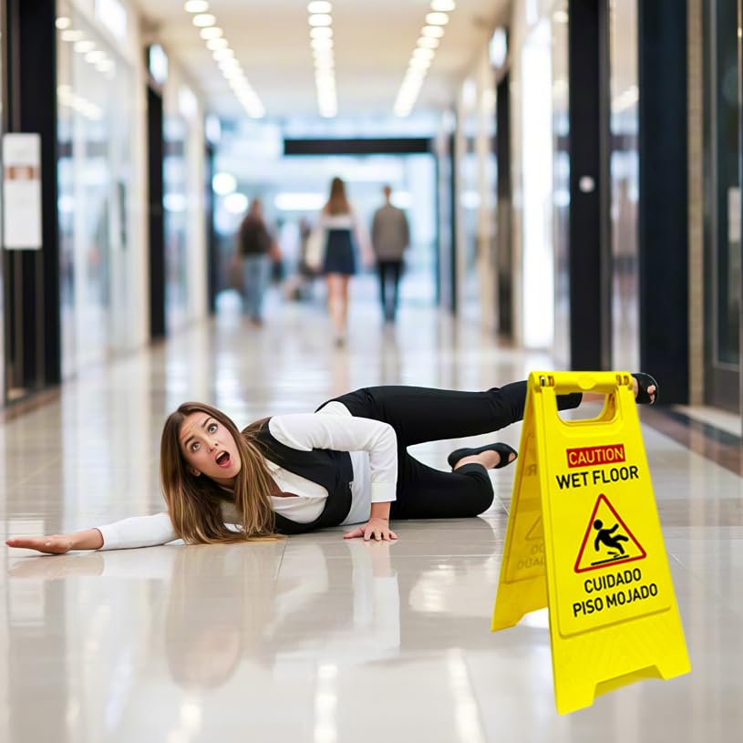 3 Pack Caution wet floor sign (3 Count)
