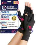 Copper Arthritis Compression Gloves for Women and Men