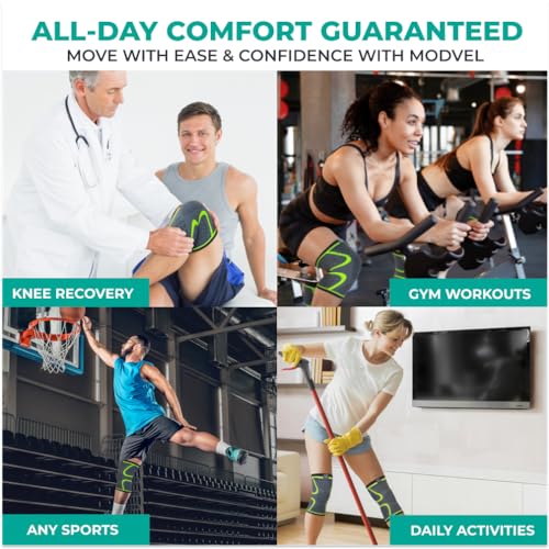 Compression Knee Brace for Women & Men (2 Count)