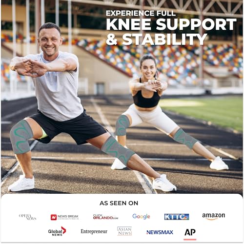 Compression Knee Brace for Women & Men (2 Count)