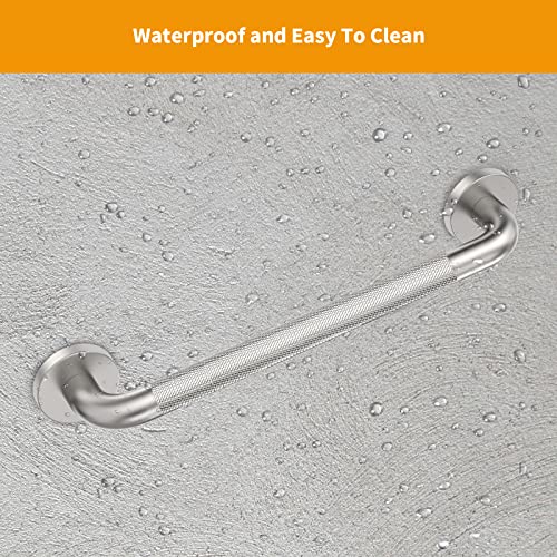 2 Pack 18 inch Shower Grab Bar with Knurled Anti