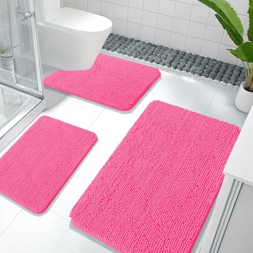 Bathroom Rugs Sets 3 Piece (5 Count)