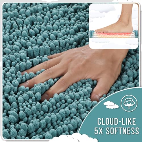 Large Bathroom Rugs Non Slip Washable 36x24 Inch