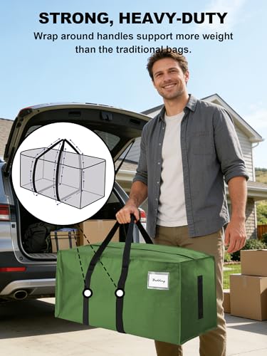 Supports 200lbs Heavy Duty Moving Bags (40 Count)