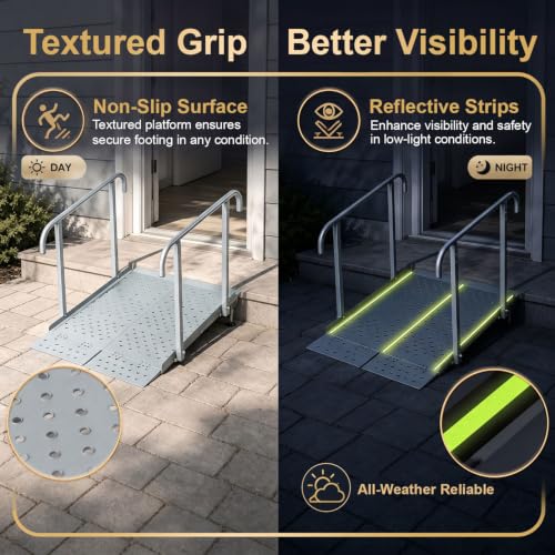 Wheelchair Ramp with Handrails