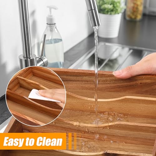 Bamboo Silverware Organizer