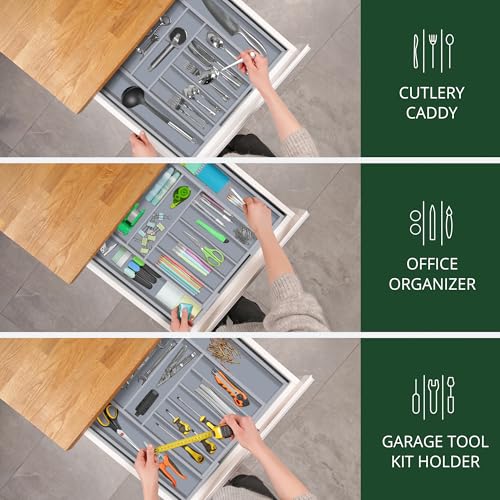 Luxury Bamboo Kitchen Drawer Organizer