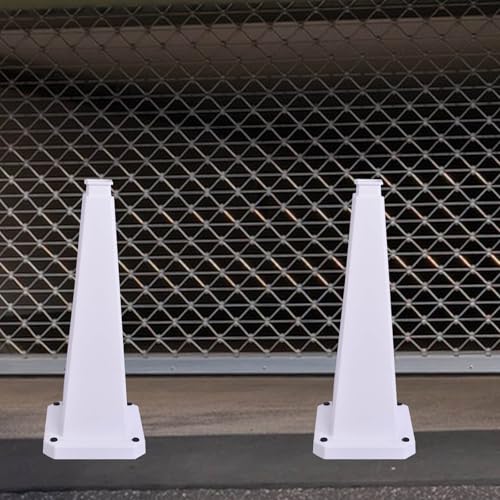 3 Pack 28 Inch Solid White Traffic Cone (3 Count)