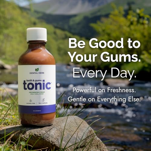 Tooth & Gums Tonic Mouthwash Herbal Oral Rinse 18oz (36 Fl Oz)