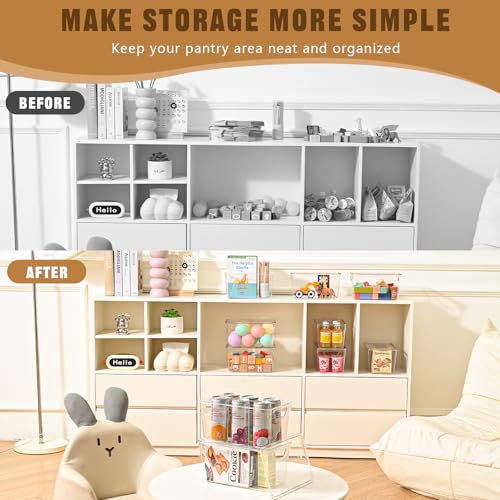 12 Pack Clear Storage Bins with Lids (12 Count)