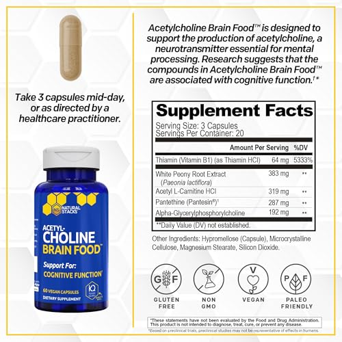 Acetylcholine Brain Food w (60 Count)