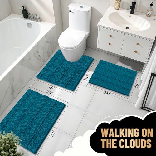 Thick Bathroom Runner Rugs 59x24