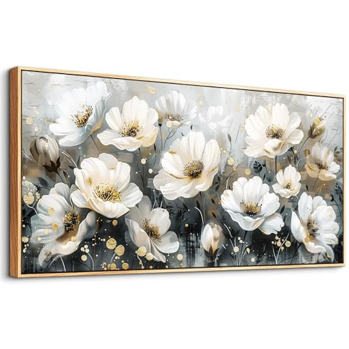 Large Canvas Wall Decor For Living Room Wall Art For Bedroom Office Wall Decorations Print White Ink