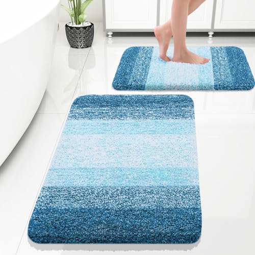 Micorfiber Bathroom Rug Set 2 Piece (4 Count)