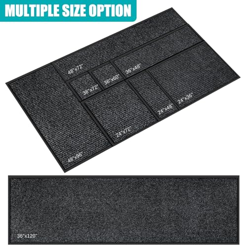 2'x4' Indoor Outdoor Door Mat Heavy Duty Front Door Mat Absorbent (8 Sq Ft)