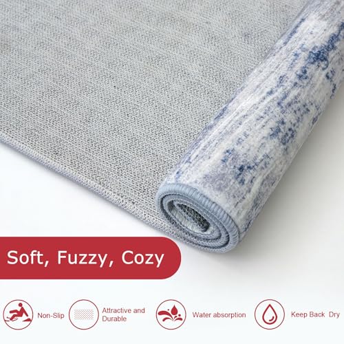 Area Rug 6x9 Modern Ombre Thin Rugs for Living Room